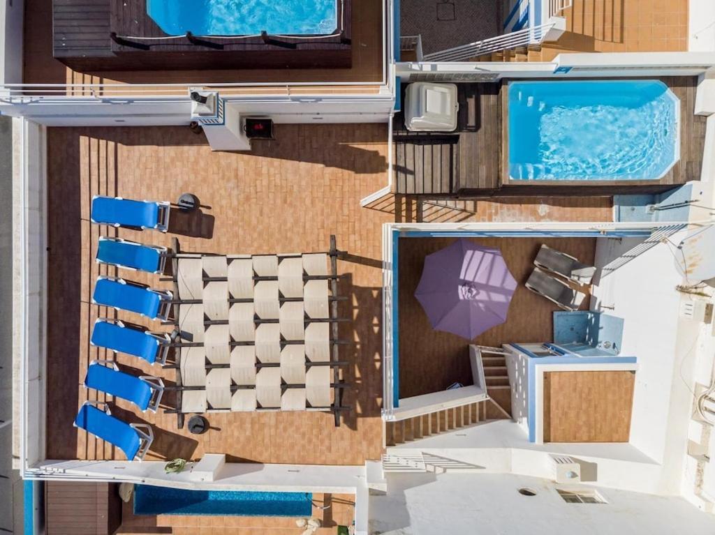 Refurbished Beachfront House, Pool, Ac, Wifi, Albufeira, Sea View 外观 照片